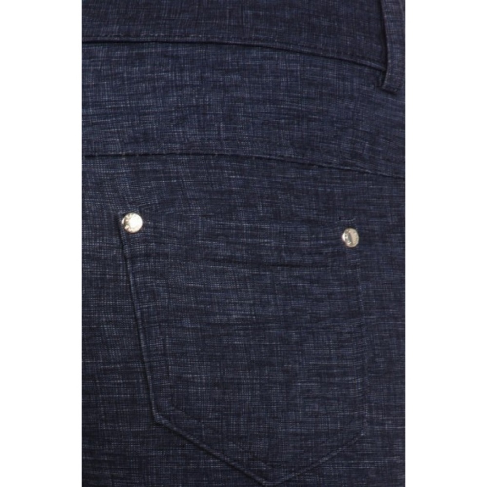 Women's 2 Tone Plaid Jersey Leggings Pants Pockets - Picture 5 of 6